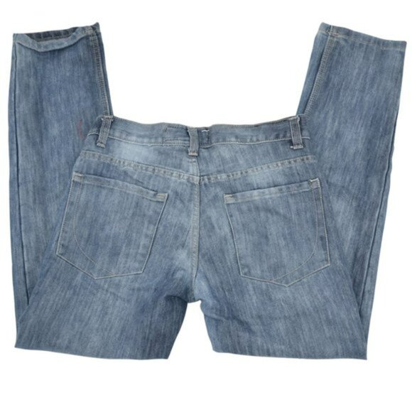 Paper Denim & Cloth Relaxed Slim Straight Casual Denim Ankle Blue Jeans 28 6 - Picture 6 of 9